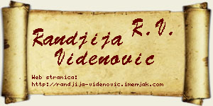 Ranđija Videnović vizit kartica